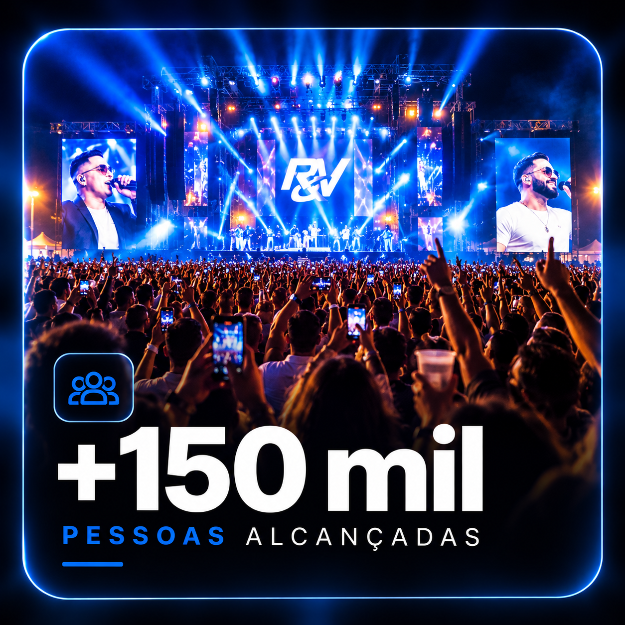 +150 mil Pessoas alcançadas